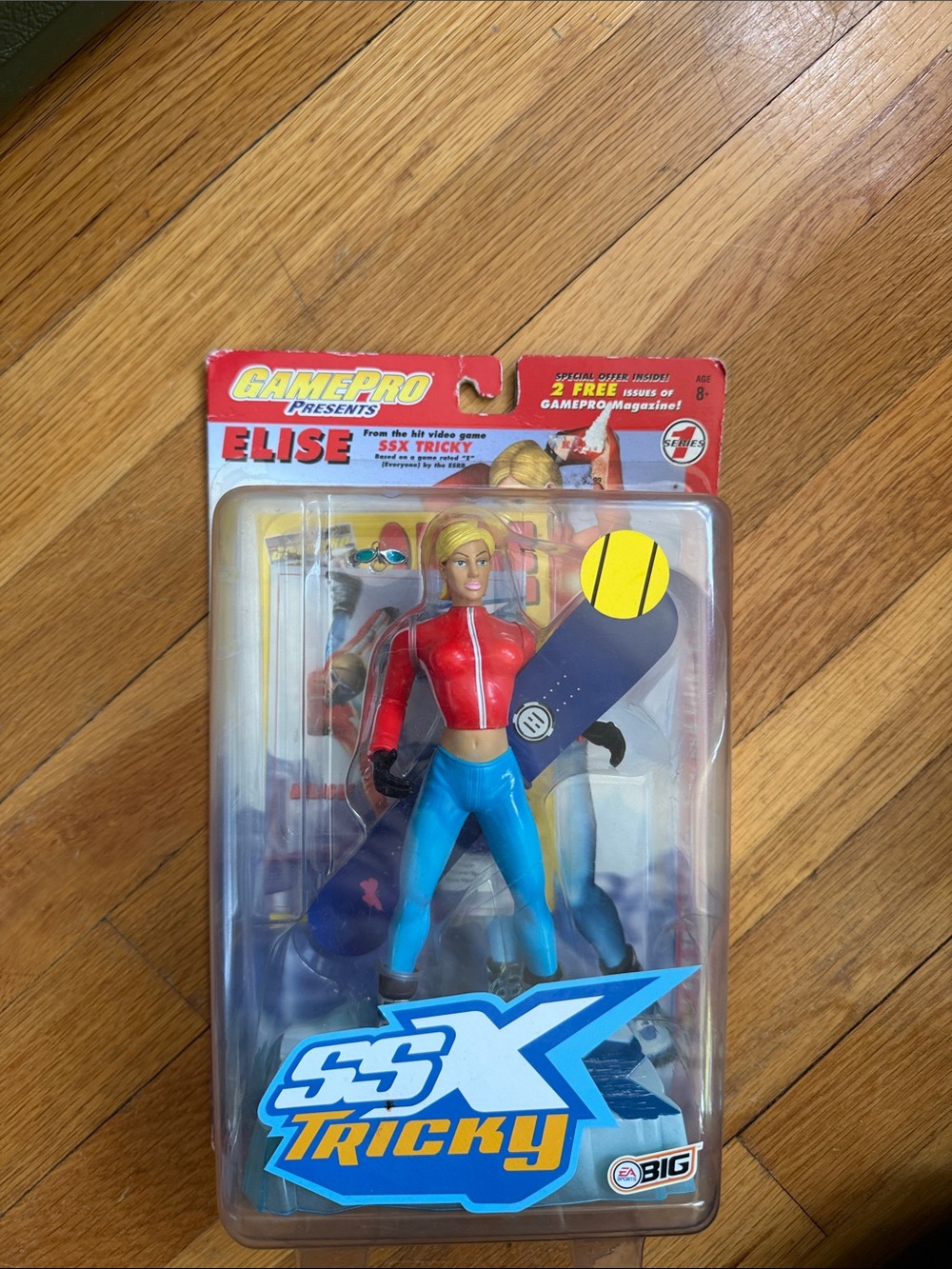 GamePro Presents Elise Skateboard Figure – Red & Blue